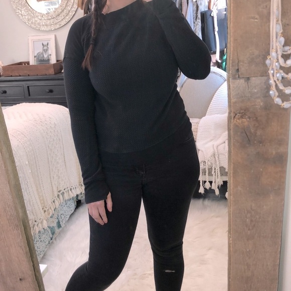 Zella size xsmall black athletic sweatshirt - Picture 1 of 8